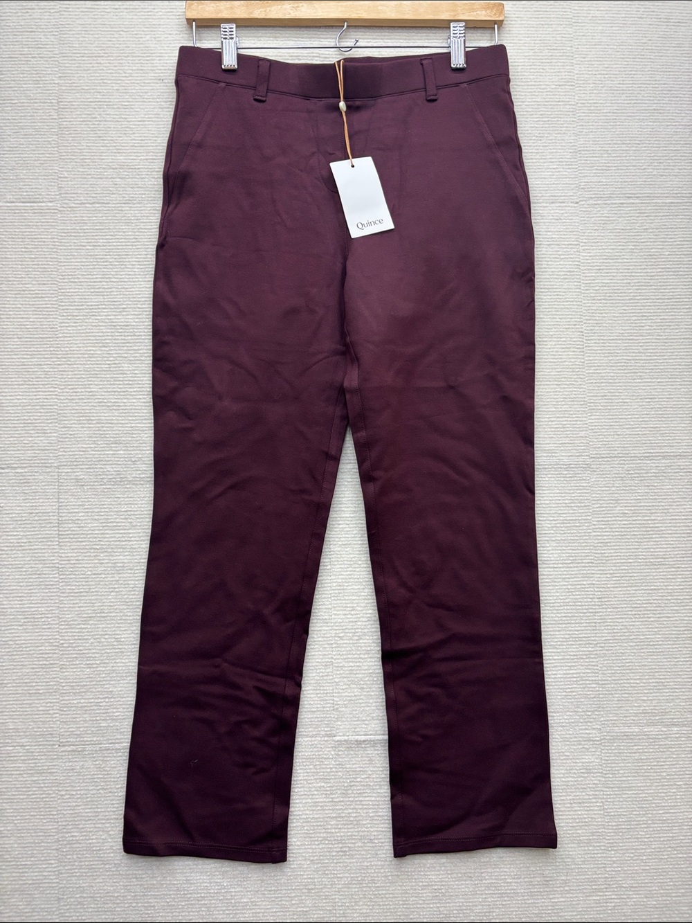 New Quince medium Straight-Leg Chinos in Deep Burgundy